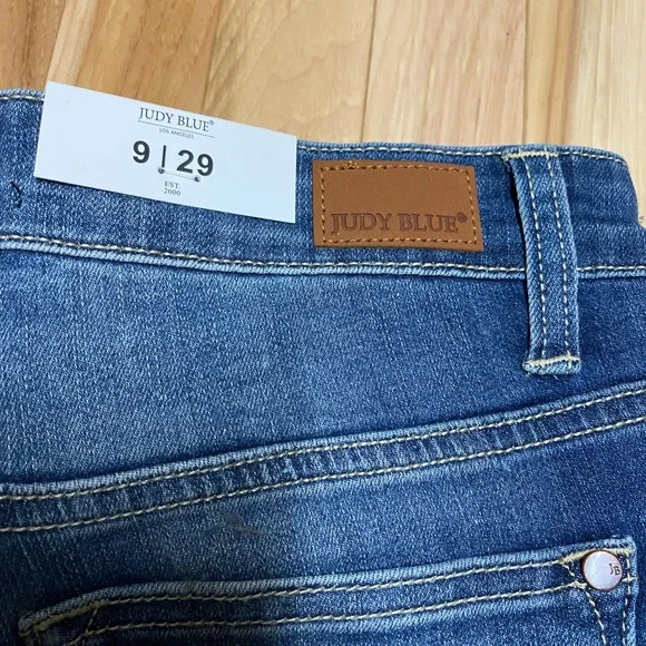 Judy Blue Skinny Jeans Distressed Blue - Picture 2 of 7